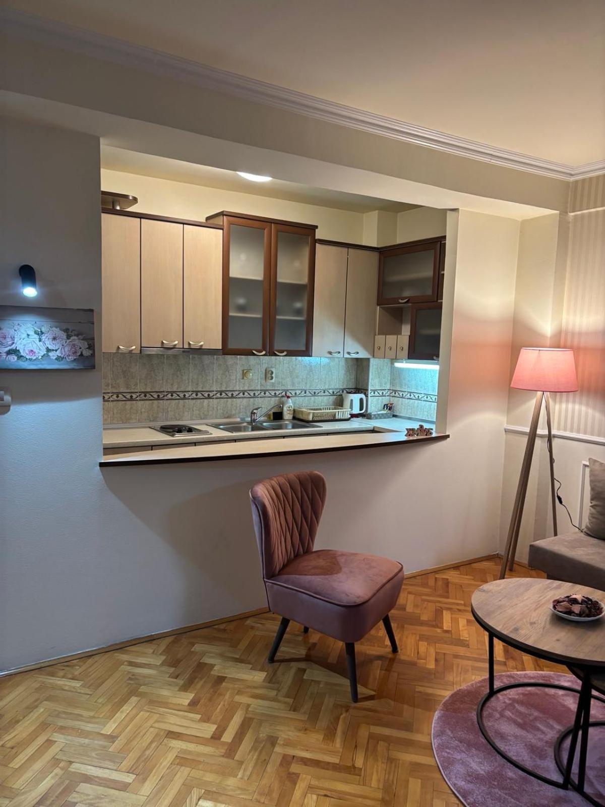 Lovely Square Apartment Purple Velvet Скопье Номер фото